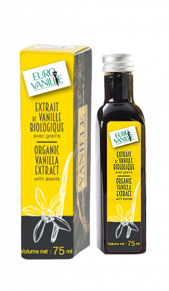 Bourbon vanilla extract with seeds ORGANIC