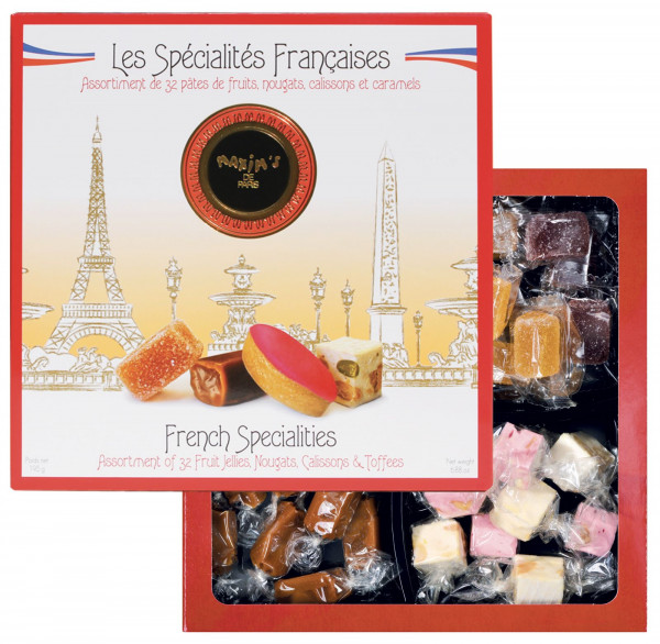 Cardbox of 32 French specialities