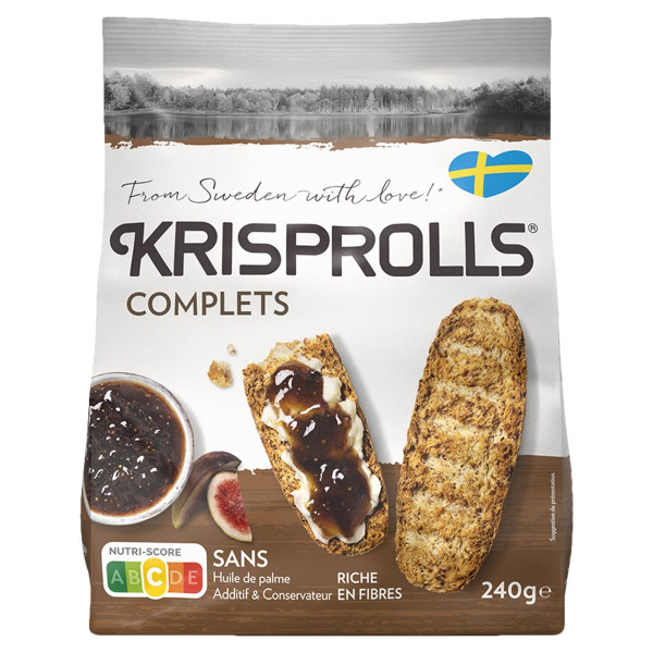 Krisprolls Crispbread Wheat