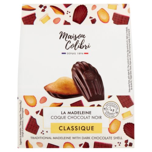 Plain Madeleine Dark Chocolate Shell