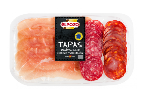 Ham, Chorizo and Sliced Sausage Tapas 120g