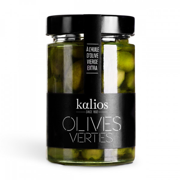 Green Olives in Olive Oil