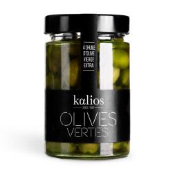 Green Olives in Olive Oil